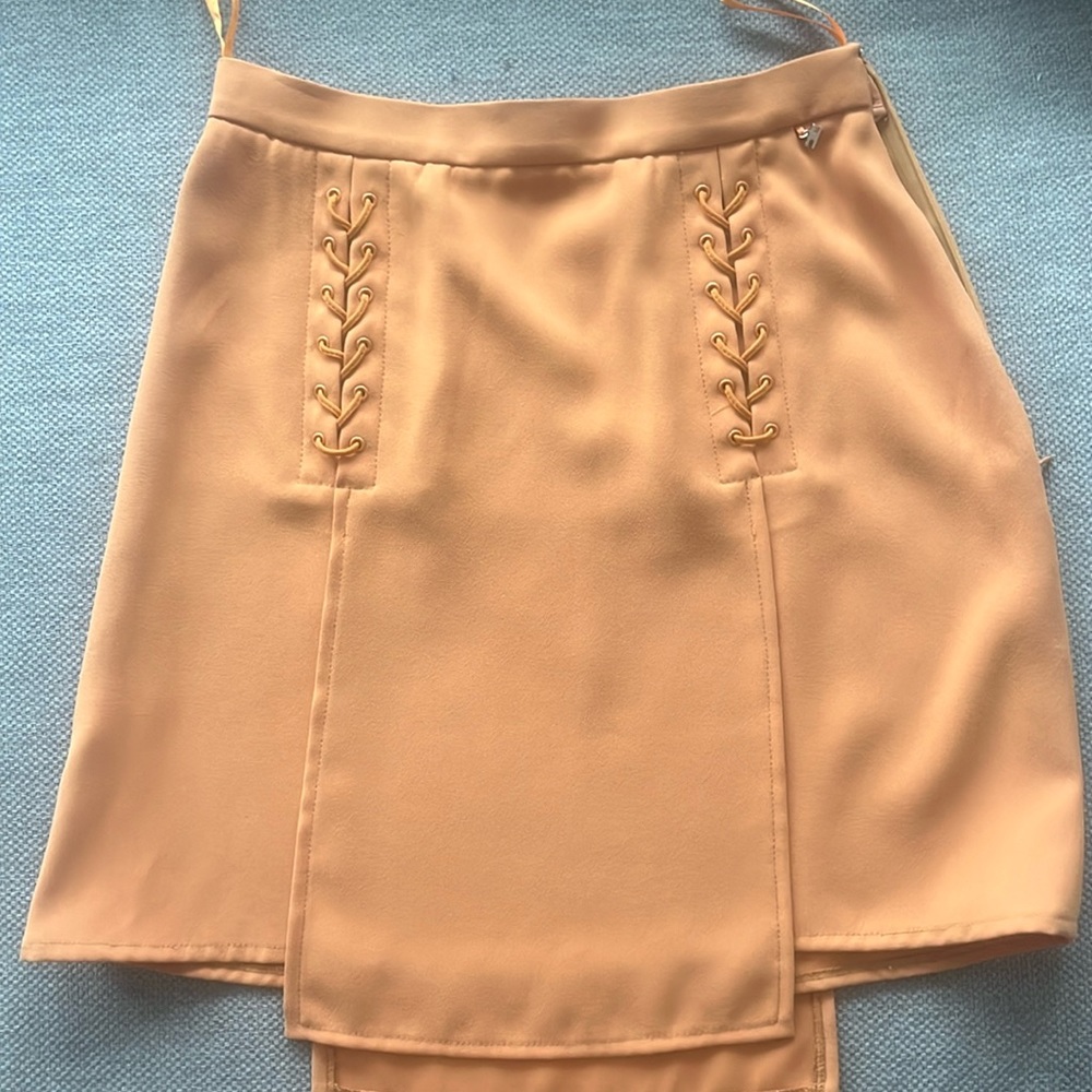 Elisabetha franchi mustard skirt